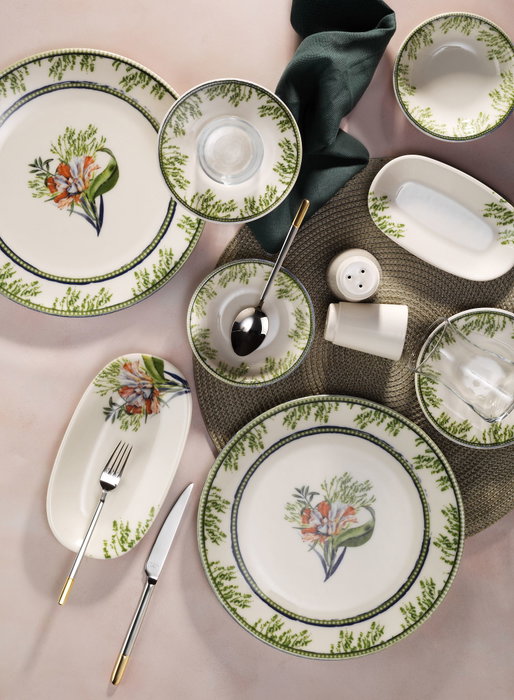 Hermia Juego de Desayuno de 30 Piezas en Porcelana Hermia Juego de Desayuno de 30 Piezas en Porcelana